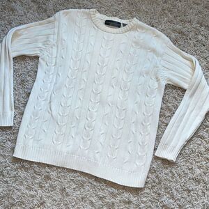 Oscar De La Renta Sweater Knit Crewneck Sweater Casual Men’s Large